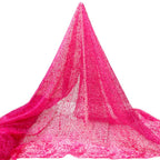 Tul bordado color fiusha A845 — Palacio Glamour