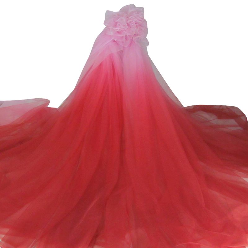 Tul bordado color fresa rosa A625 — Palacio Glamour