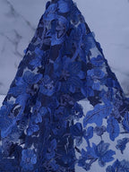 Tul bordado color azul marino A615 — Palacio Glamour
