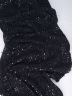Tul bordado color negro A978 — Palacio Glamour