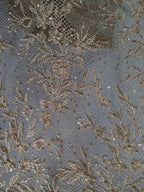 Tul bordado color bronce A795 — Palacio Glamour
