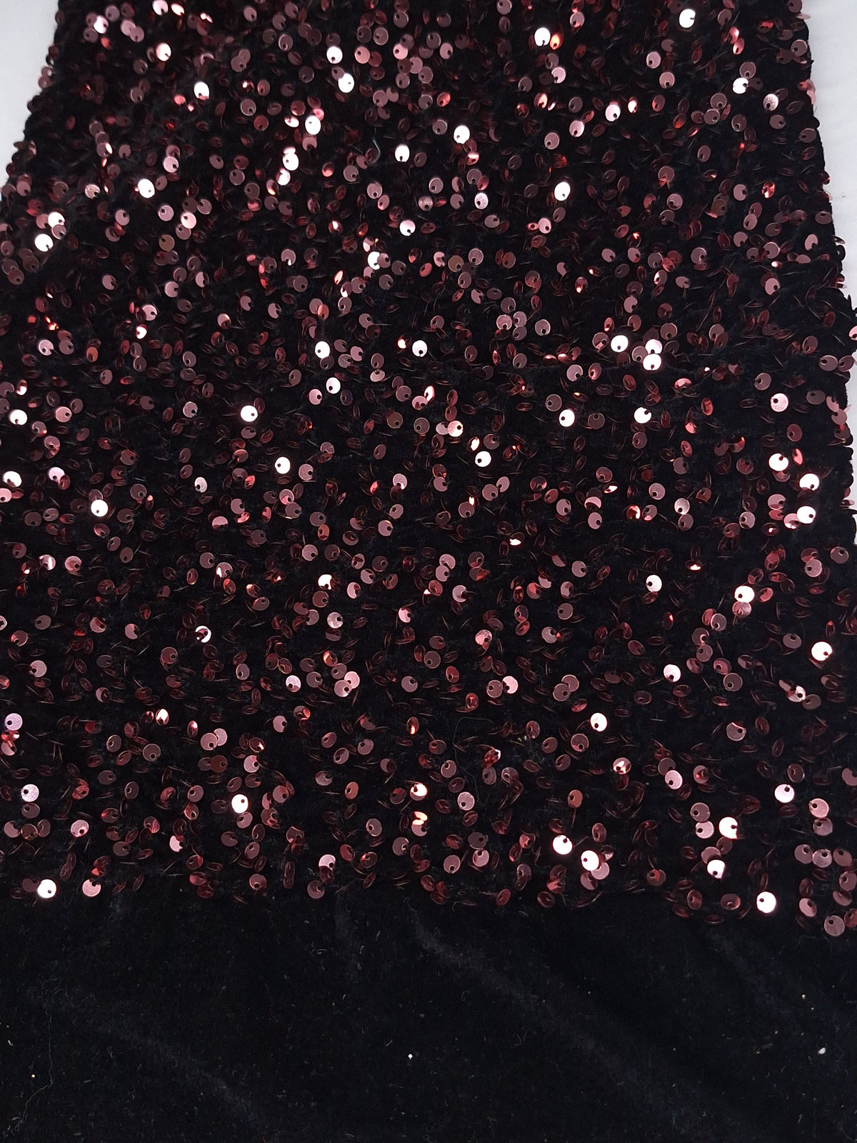 Tul bordado color negro palo de rosa a789 — Palacio Glamour