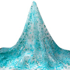 Tul bordado color menta A588 — Palacio Glamour