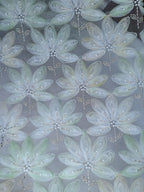 Tul bordado color verde H028 — Palacio Glamour
