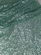 Tul bordado color cemento H093 — Palacio Glamour