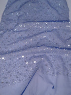 Tul bordado color azul rey A985 — Palacio Glamour