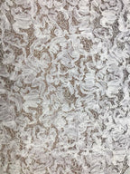 Tul bordado color hueso A424 — Palacio Glamour