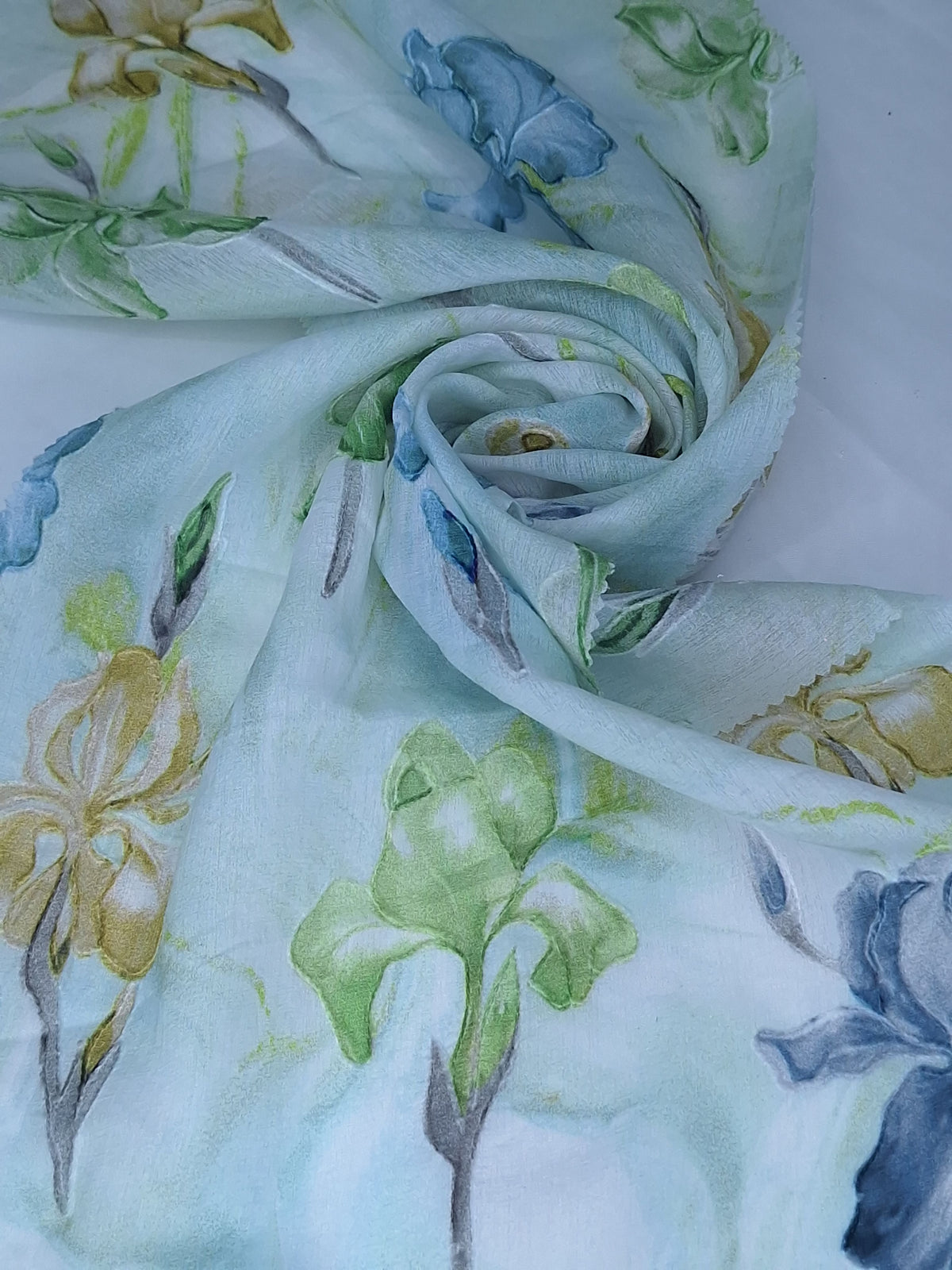 Tul bordado color verde H224 — Palacio Glamour