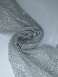Tul bordado color gris A830 — Palacio Glamour