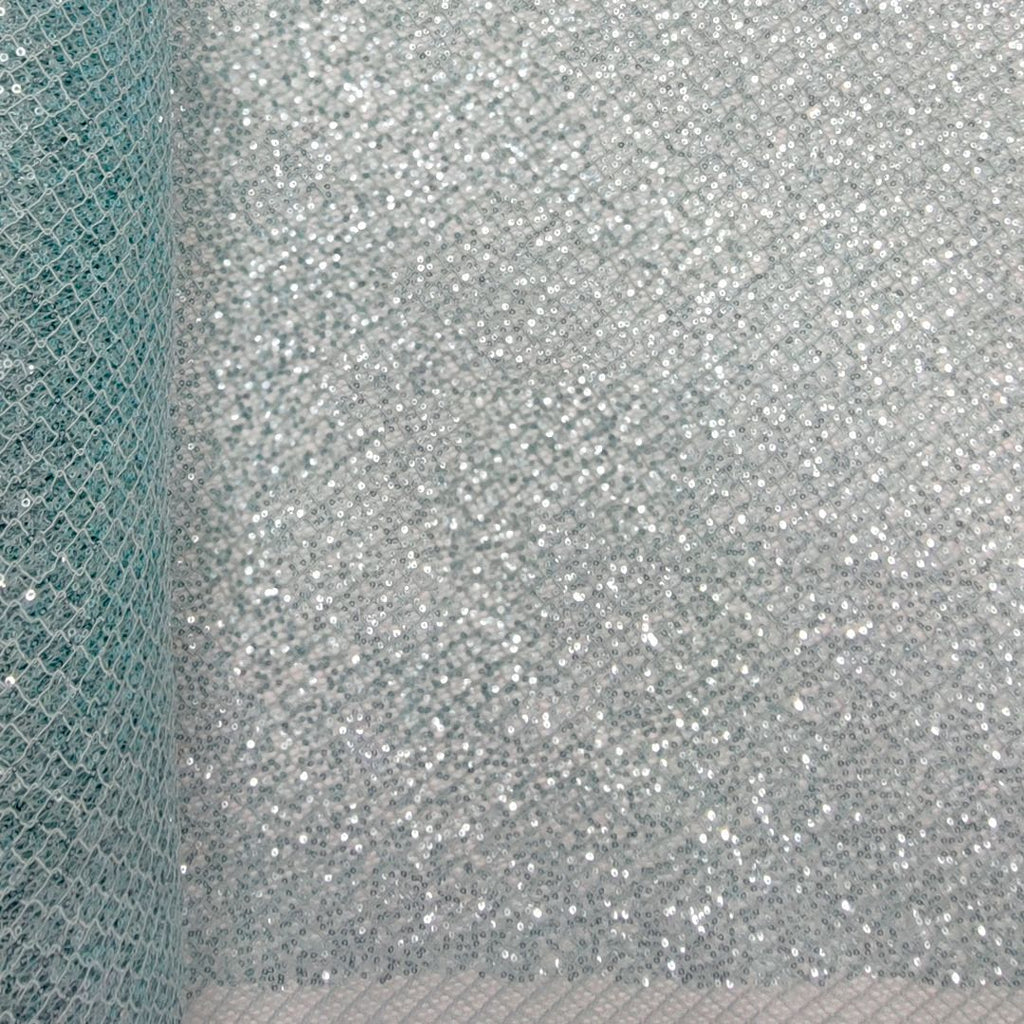 Tul bordado color menta A830 — Palacio Glamour