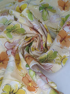 Tul bordado color amarillo H225 — Palacio Glamour
