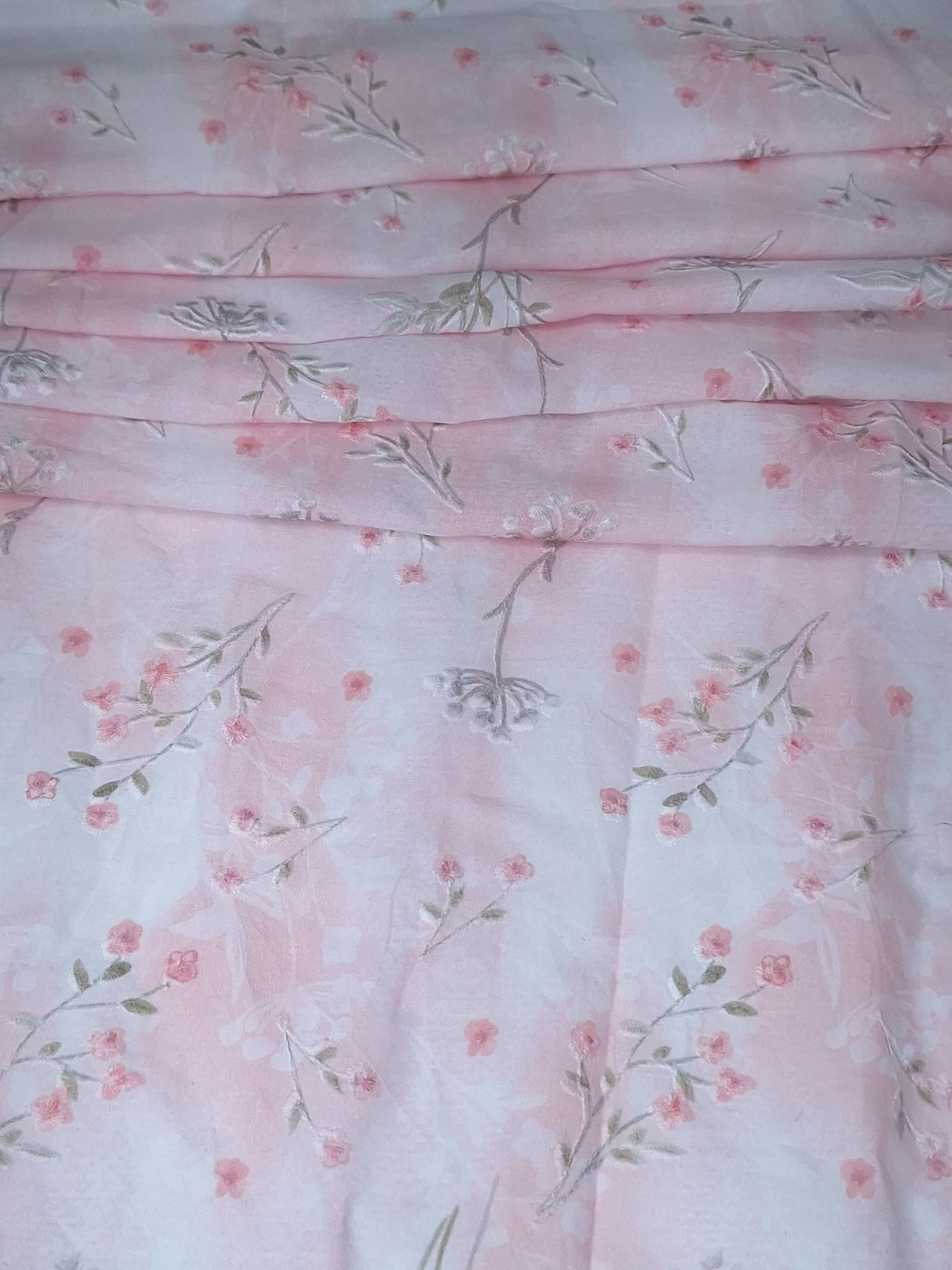 Tul bordado color rosa H183 — Palacio Glamour