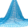Tul bordado color turquesa A164 — Palacio Glamour