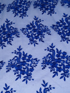 Tul bordado color azul rey A837 — Palacio Glamour