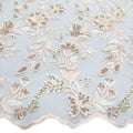 Tul bordado color durazno A799 — Palacio Glamour