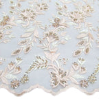 Tul bordado color durazno A799 — Palacio Glamour