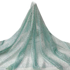 Tul bordado color menta A830 — Palacio Glamour