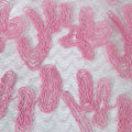 Tul bordado color rosa A164 — Palacio Glamour