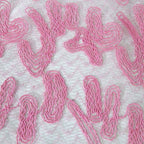 Tul bordado color rosa A164 — Palacio Glamour