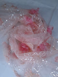 Tul bordado color rosa H148 — Palacio Glamour