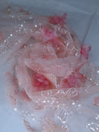 Tul bordado color rosa H148 — Palacio Glamour
