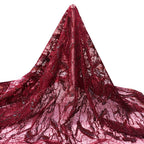 Tul bordado color rojo A860 — Palacio Glamour