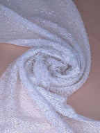 Tul bordado color blanco H093 — Palacio Glamour