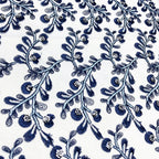 Tul bordado color azul marino A630 — Palacio Glamour