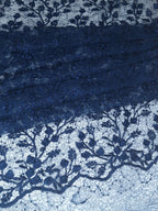Tul bordado color marino H201 — Palacio Glamour
