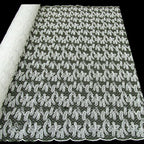 Tul bordado color hueso A164 — Palacio Glamour