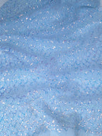 Tul bordado color cielo A964 — Palacio Glamour