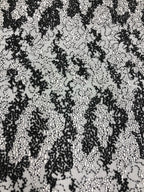 Tul bordado color negro A689 — Palacio Glamour