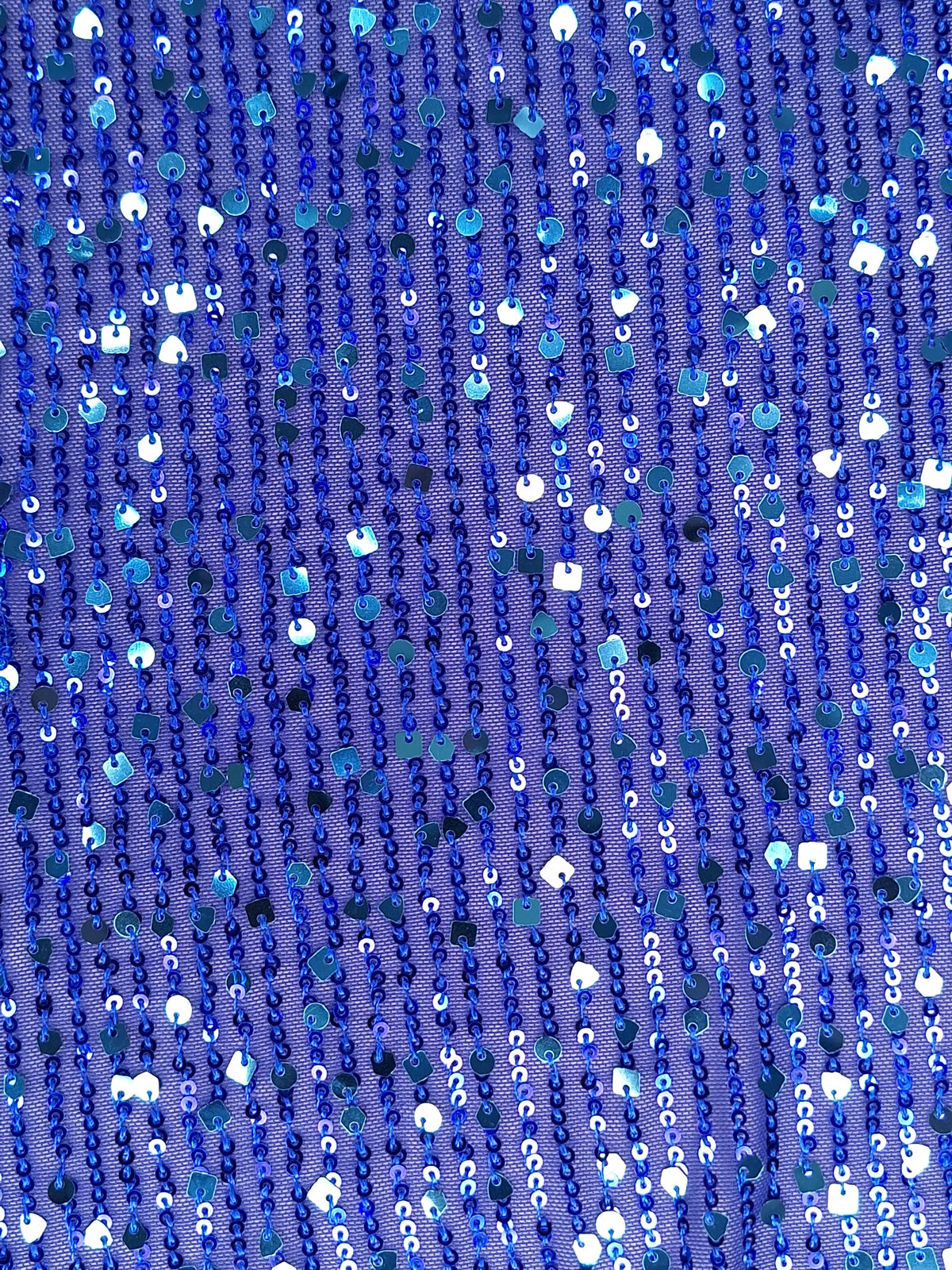 Tul bordado color azul rey H078 — Palacio Glamour