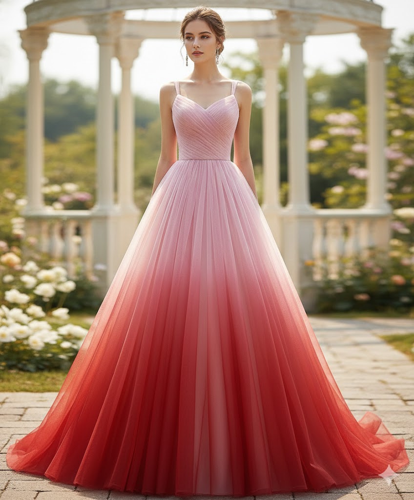 Tul bordado color fresa rosa A625 — Palacio Glamour